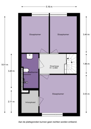 Floorplan - Albert Schweitzererf 6, 3263 SL Oud-Beijerland